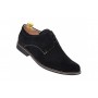 Pantofi barbati casual din piele naturala, culoare neagra PASN